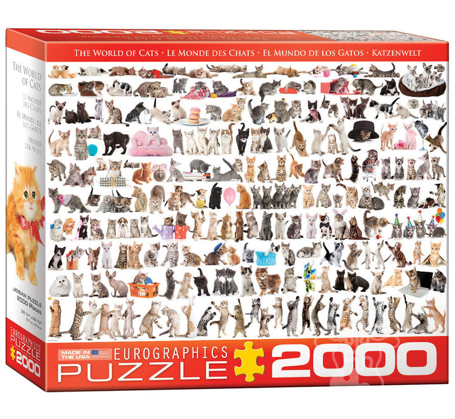 Eurographics The World of Cats Puzzle 2000pcs