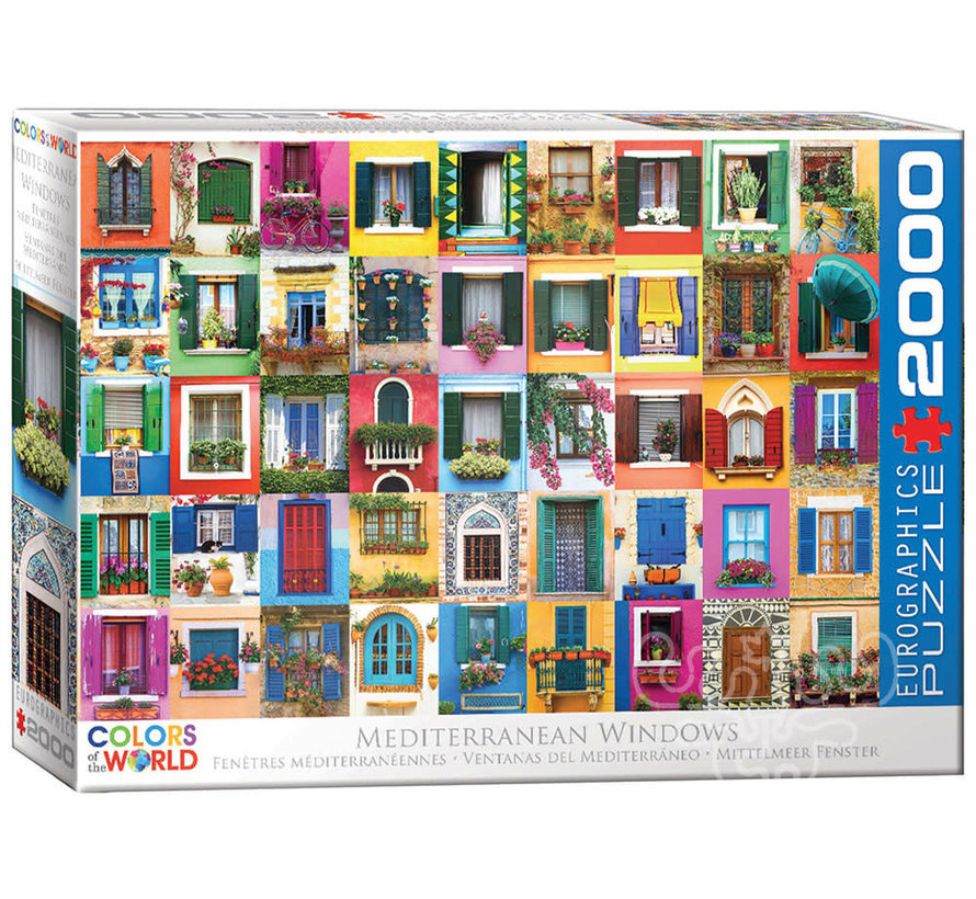 Eurographics Colors of the World: Mediterranean Windows Puzzle 2000pcs