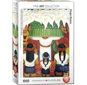 Eurographics Eurographics Fine Art Rivera: Flower Festival Feast of Saint Anita Puzzle 1000pcs