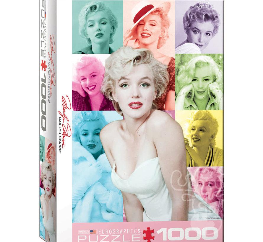 Eurographics Celebrity & Music: Marilyn Monroe Color Portraits Puzzle 1000pcs
