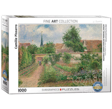 Eurographics Eurographics Fine Art Pissaro: Vegetable Garden Overcast Morning, Eragny Puzzle 1000pcs