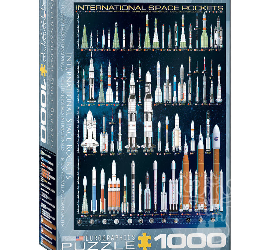 Eurographics Education: International Space Rockets Puzzle 1000pcs