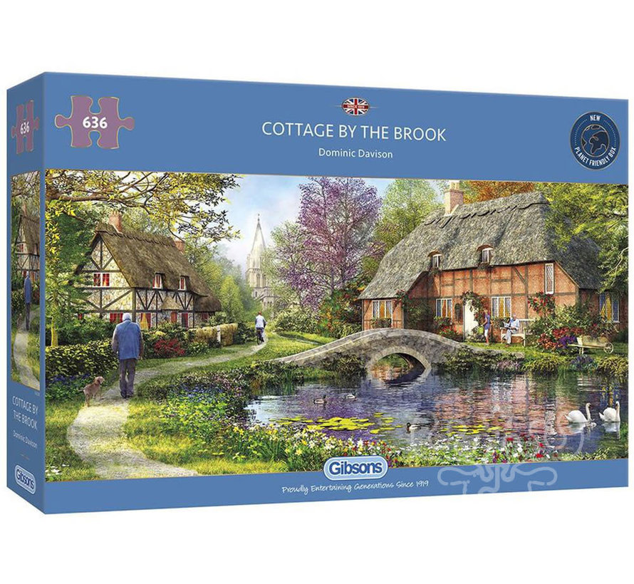 Gibsons Cottage by the Brook Puzzle 636pcs