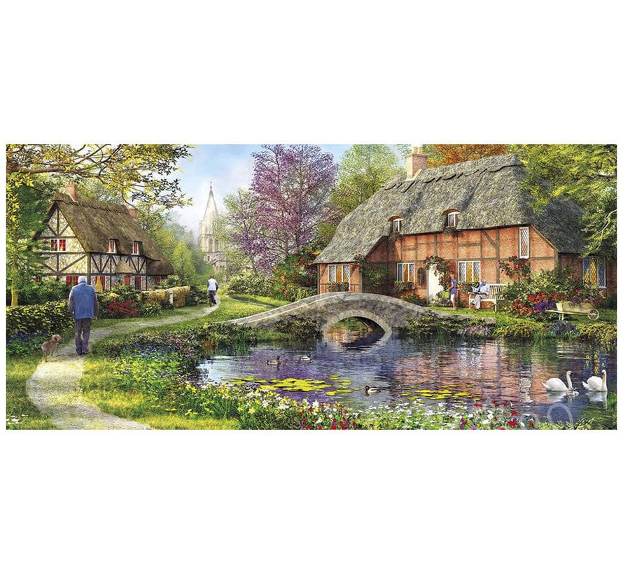 Gibsons Cottage by the Brook Puzzle 636pcs