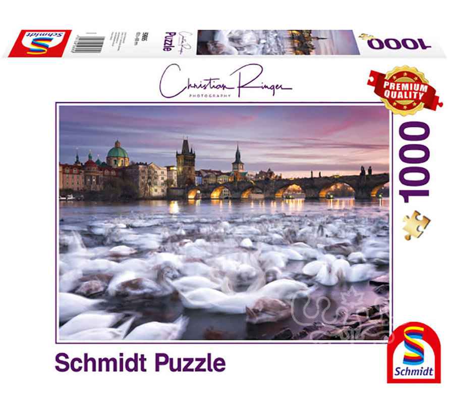 Schmidt Prague: Swans Puzzle 1000pcs