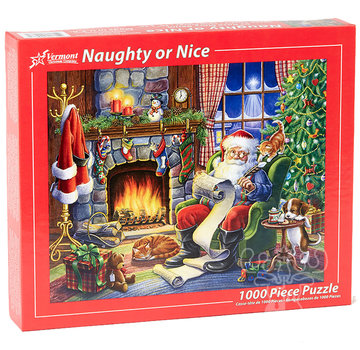 Vermont Christmas Company Vermont Christmas Co. Naughty or Nice Puzzle 1000pcs