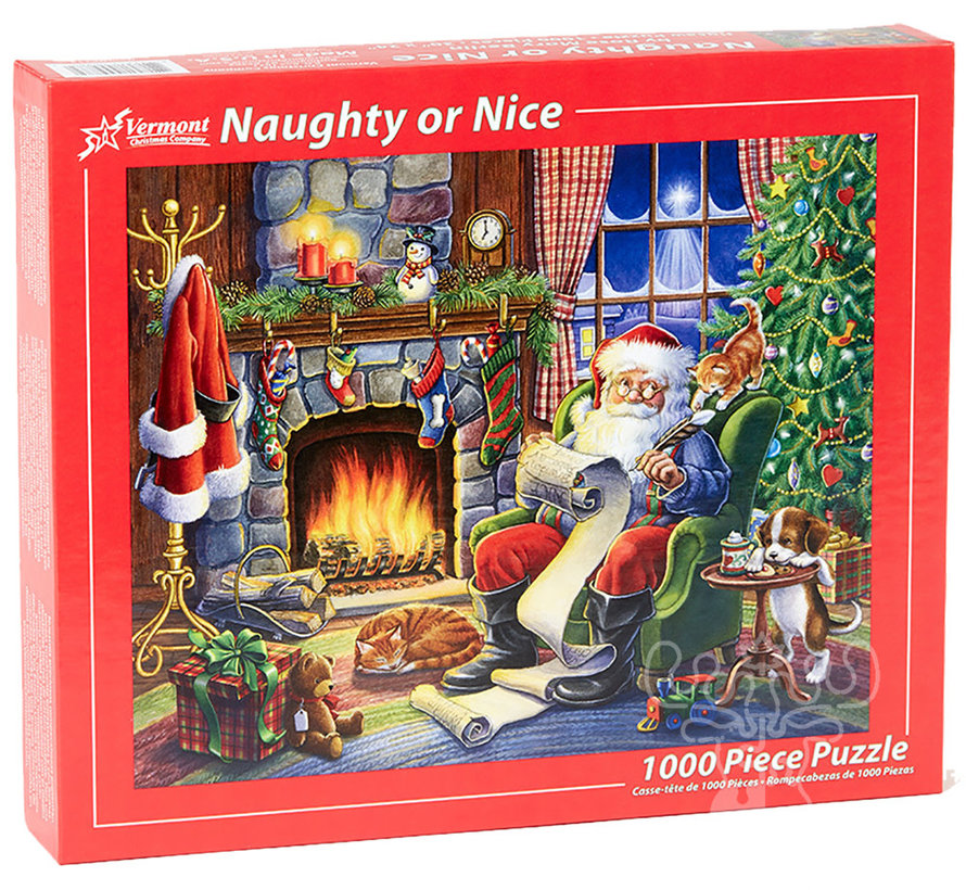Vermont Christmas Co. Naughty or Nice Puzzle 1000pcs