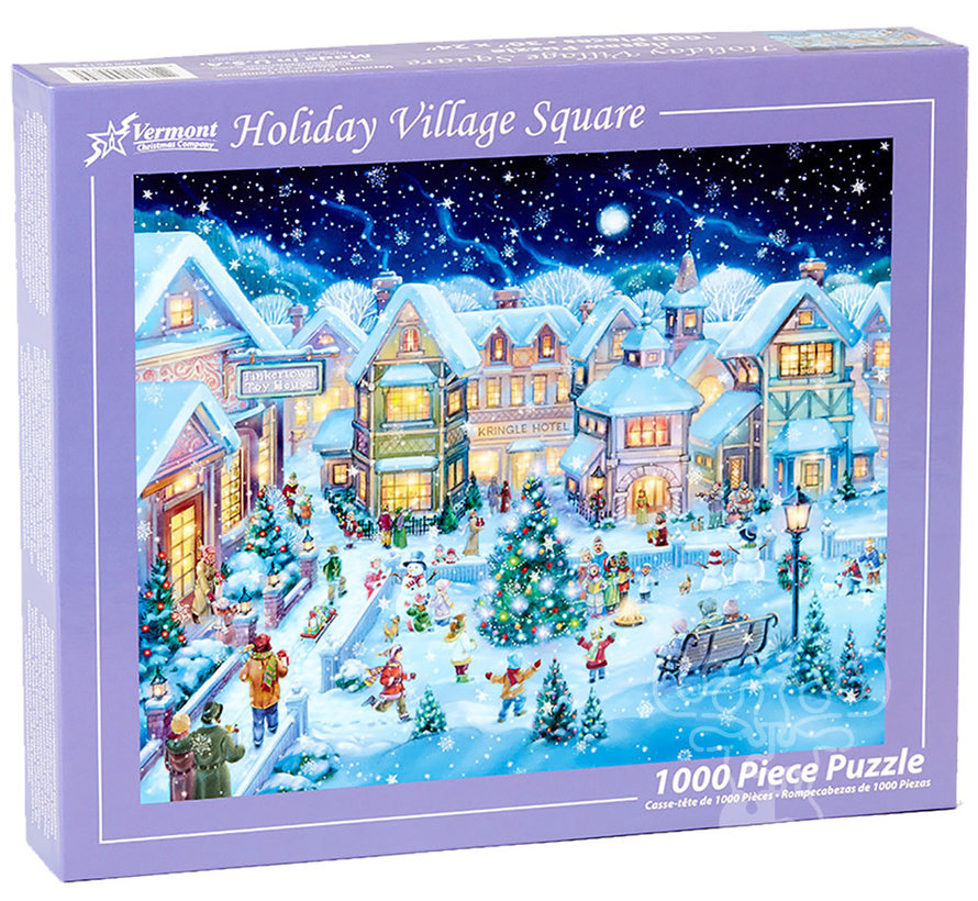 Vermont Christmas Co. Holiday Village Square Puzzle 1000pcs