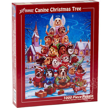 Vermont Christmas Company Vermont Christmas Co. Canine Christmas Tree Puzzle 1000pcs