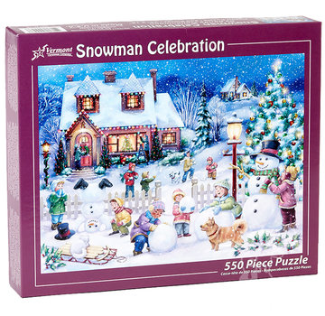 Vermont Christmas Company Vermont Christmas Co. Snowman Celebration Puzzle 550pcs