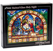 Vermont Christmas Company Vermont Christmas Co. Stained Glass Holy Night Puzzle 1000pcs