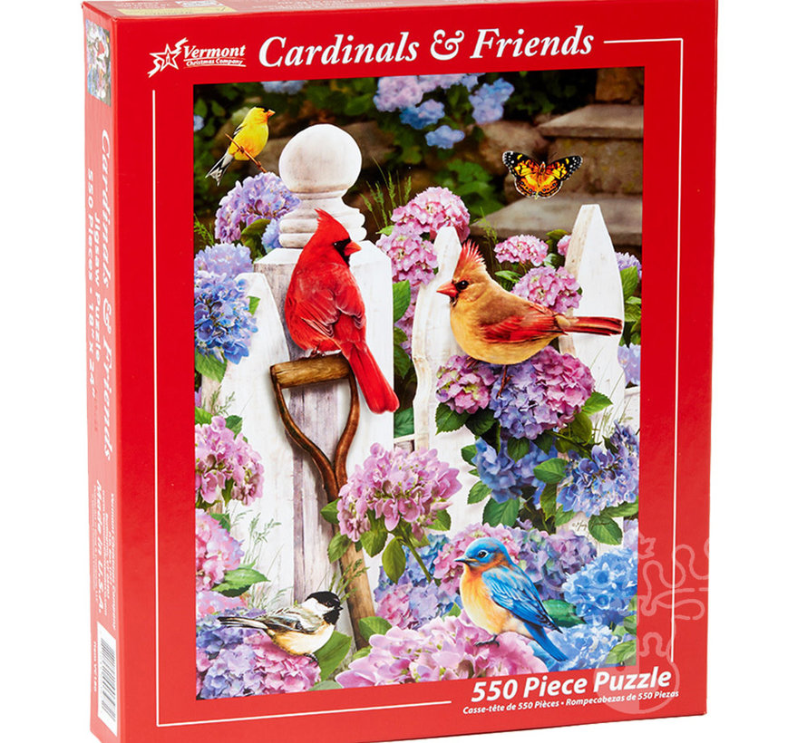 FINAL SALE Vermont Christmas Co. Cardinal & Friends Puzzle 550pcs