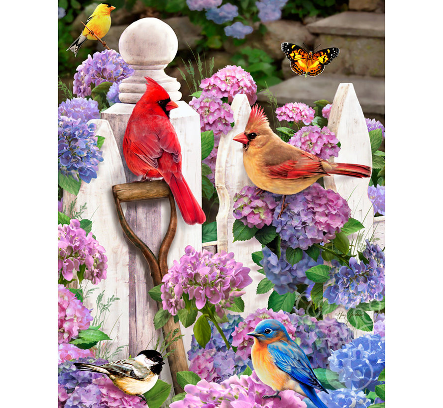 FINAL SALE Vermont Christmas Co. Cardinal & Friends Puzzle 550pcs