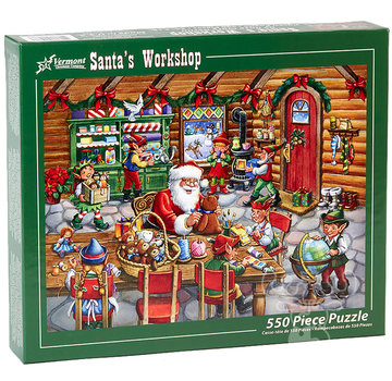 Vermont Christmas Company Vermont Christmas Co. Santa's Workshop Puzzle 550pcs