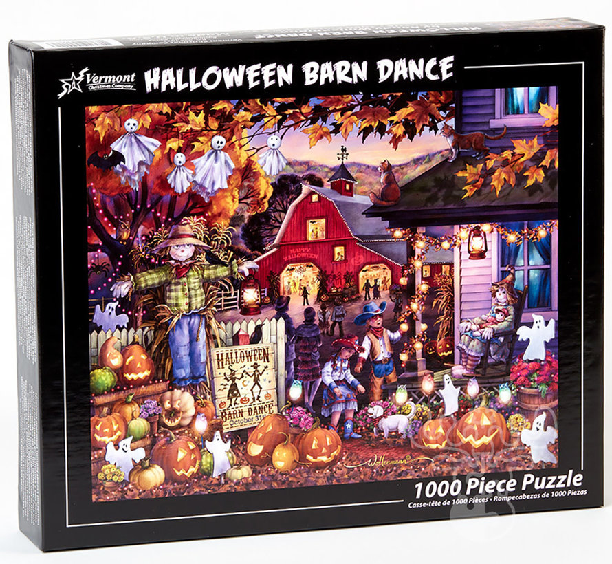 Vermont Christmas Co. Halloween Barn Dance Puzzle 1000pcs