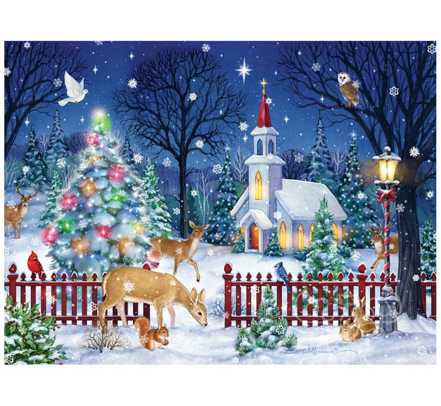 Vermont Christmas Co. Peaceful Night Puzzle 550pcs