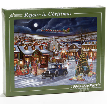 Vermont Christmas Company Vermont Christmas Co. Rejoice in Christmas Puzzle 1000pcs