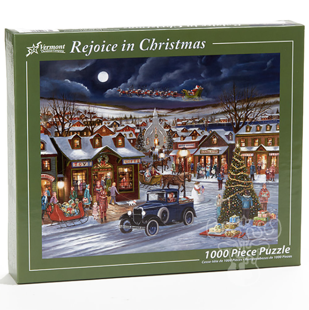 Vermont Christmas Co. Rejoice in Christmas Puzzle 1000pcs Puzzles Canada