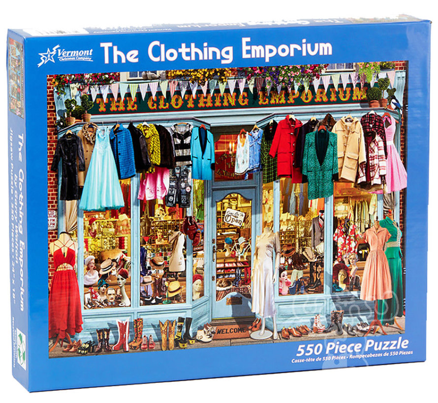 Vermont Christmas Co. The Clothing Emporium Puzzle 550pcs