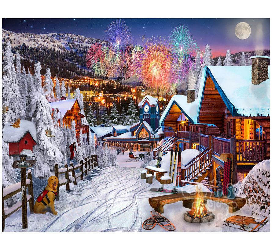 Vermont Christmas Co. Winter Playground Puzzle 1000pcs