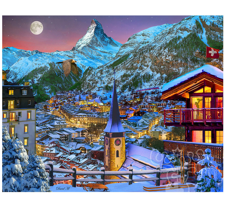 Vermont Christmas Co. The Majestic Matterhorn Puzzle 1000pcs