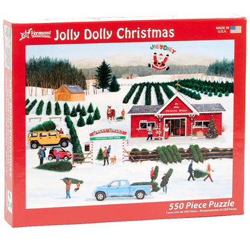 Vermont Christmas Company Vermont Christmas Co. Jolly Dolly Christmas Puzzle 550pcs