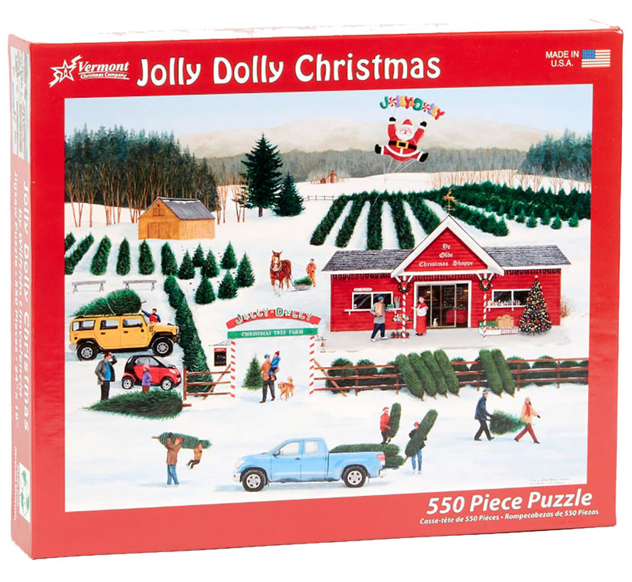 Vermont Christmas Co. Jolly Dolly Christmas Puzzle 550pcs