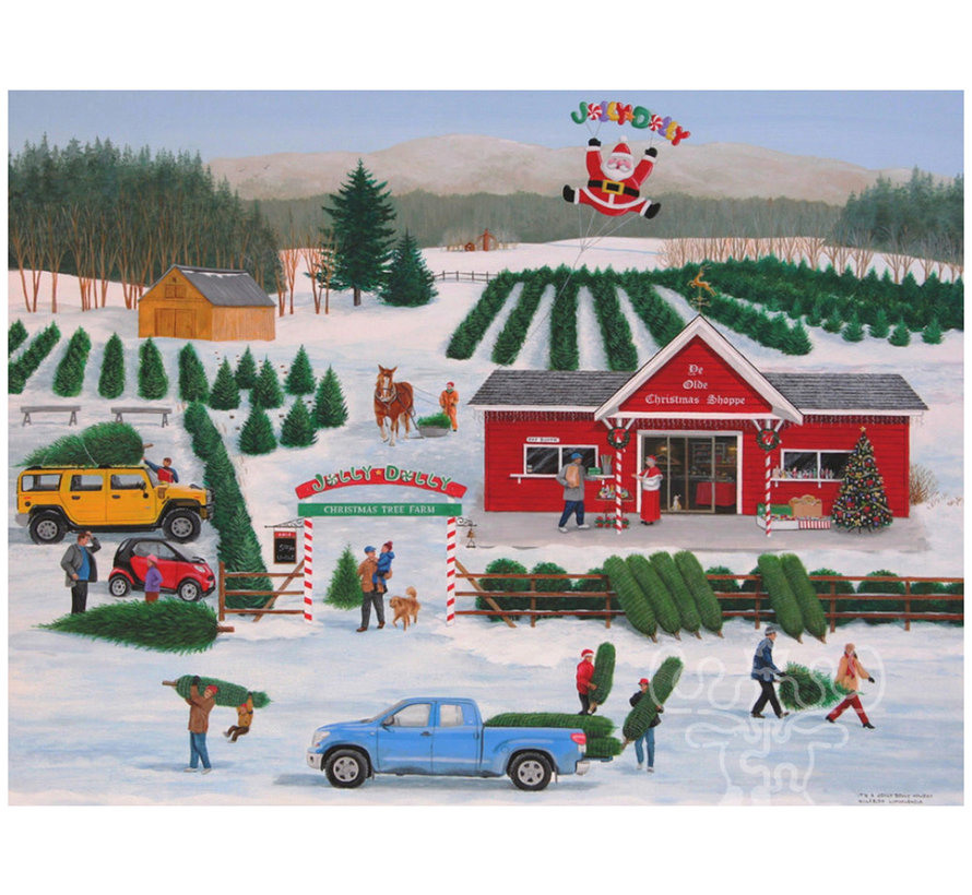 Vermont Christmas Co. Jolly Dolly Christmas Puzzle 550pcs