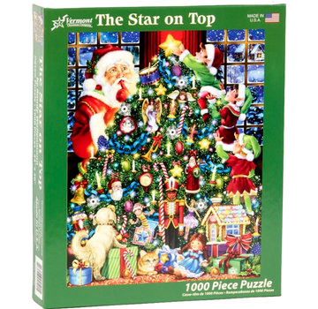 Vermont Christmas Company Vermont Christmas Co. The Star on Top Puzzle 1000pcs