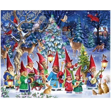 Vermont Christmas Company Vermont Christmas Co. Going Gnome for Christmas Time Puzzle 1000pcs