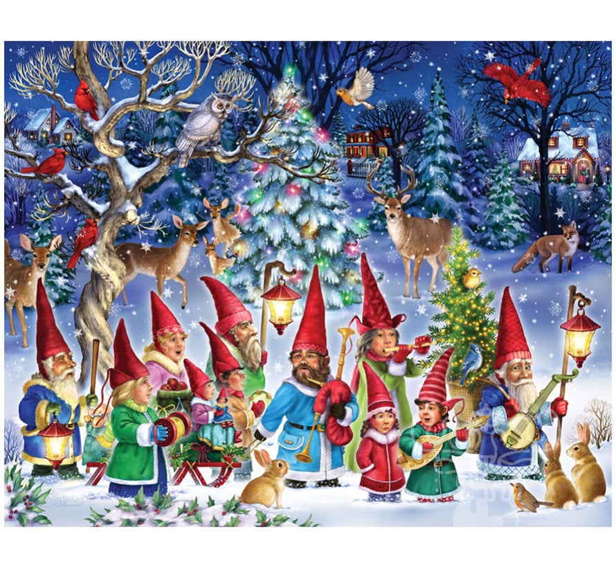 Vermont Christmas Co. Going Gnome for Christmas Time Puzzle 1000pcs