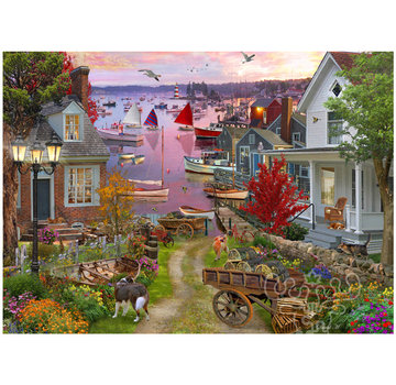 Vermont Christmas Company Vermont Christmas Co. Evening in the Harbour Puzzle 1000pcs