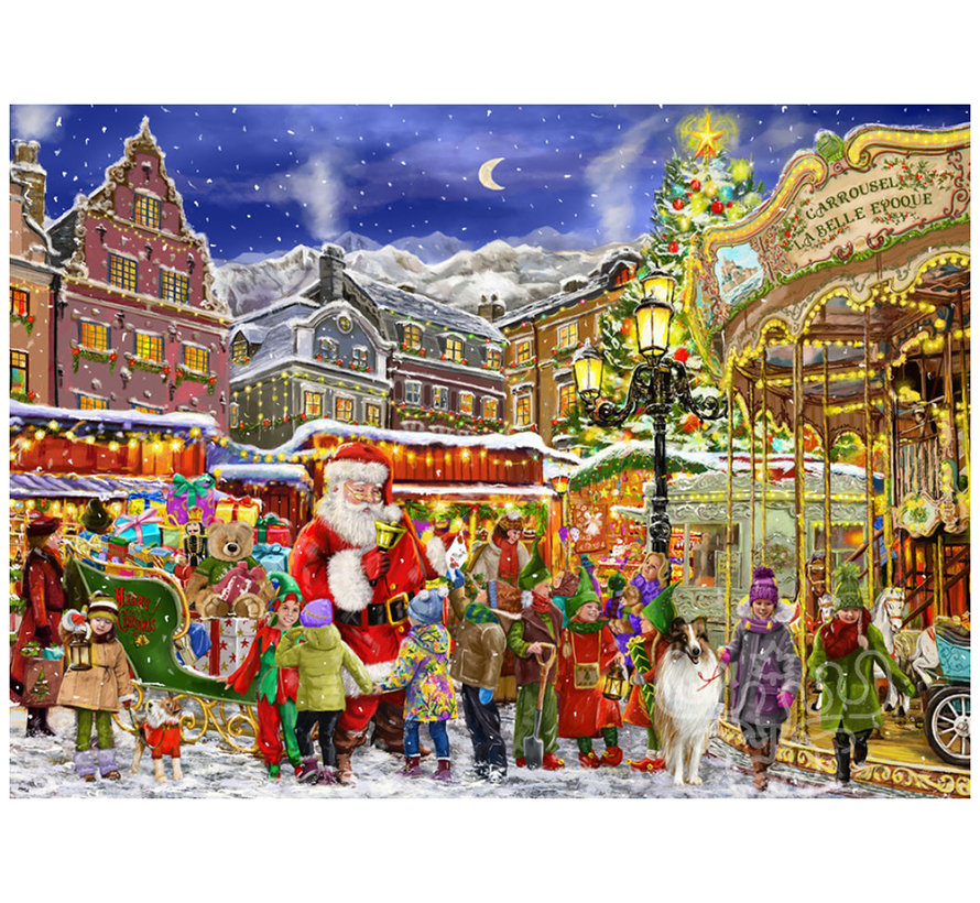 Vermont Christmas Co. Christmas Carousel Puzzle 1000pcs