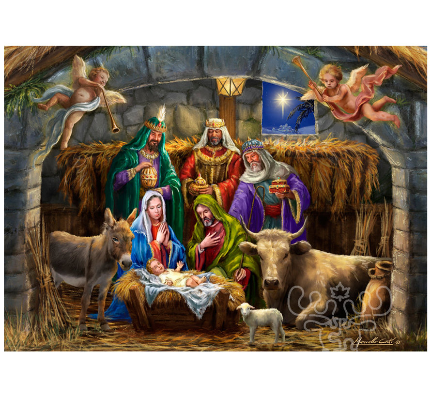 Vermont Christmas Co. In the Manger Puzzle 1000pcs
