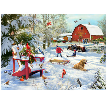 Vermont Christmas Company Vermont Christmas Co. The Farm at Christmas Puzzle 1000pcs