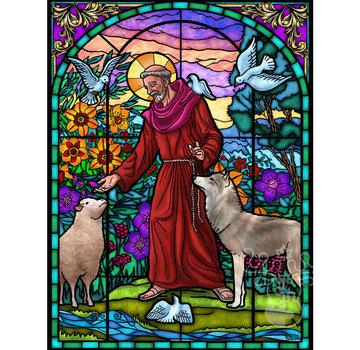 Vermont Christmas Company Vermont Christmas Co. St. Francis of Assisi Puzzle 550pcs