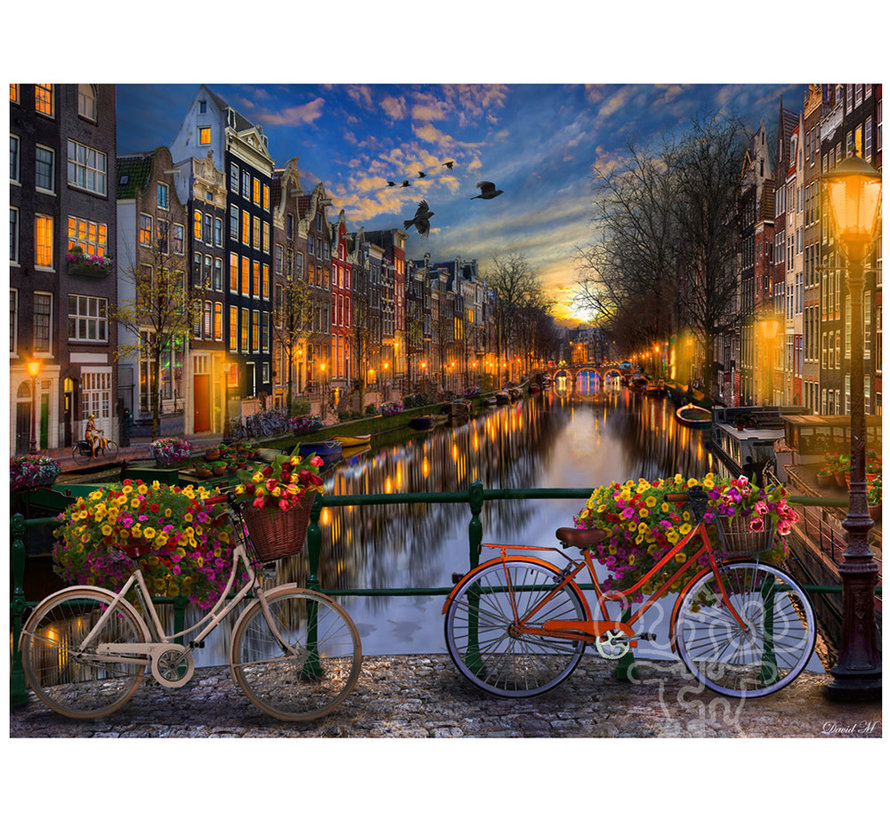 Vermont Christmas Co. Amsterdam Aglow Puzzle 550pcs