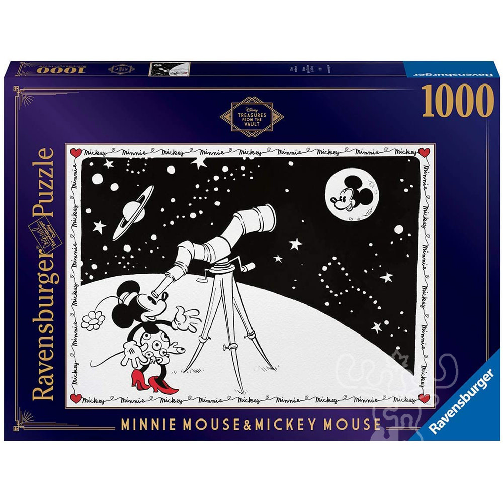 Ravensburger Disney Treasures from The Vault Minnie Mouse & Mickey Mouse  Puzzle 1000pcs - Puzzles Canada
