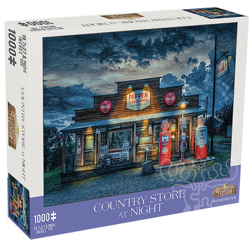 Mchezo Mchezo Country Store at Night Puzzle 1000pcs