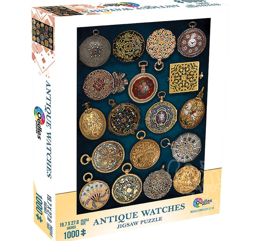 Mchezo Antique Watches Puzzle 1000pcs
