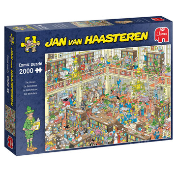 Jumbo Jumbo Jan van Haasteren - The Library Puzzle 2000pcs