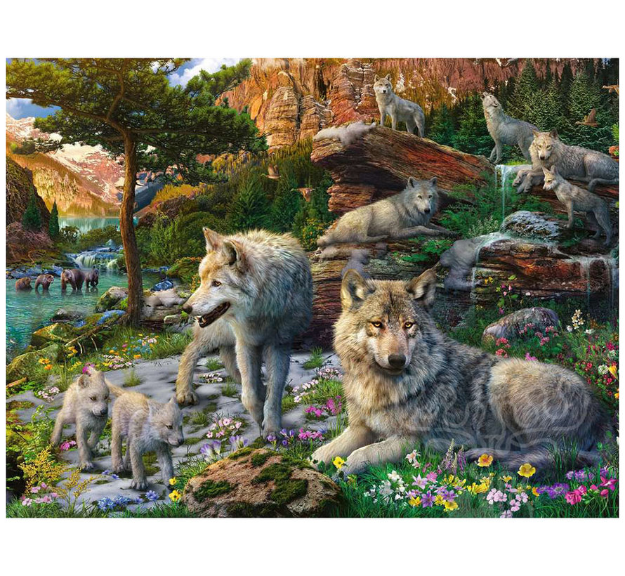 Ravensburger Wolves in Spring Puzzle 1500pcs**