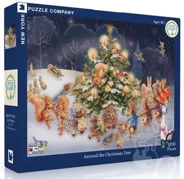 New York Puzzle Company New York Puzzle Co. Peter Rabbit: Around the Christmas Tree Puzzle 500pcs