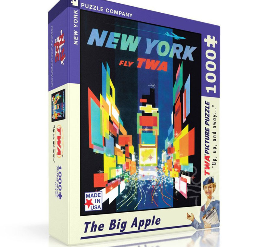New York Puzzle Co. American Airlines: The Big Apple Puzzle 1000pcs