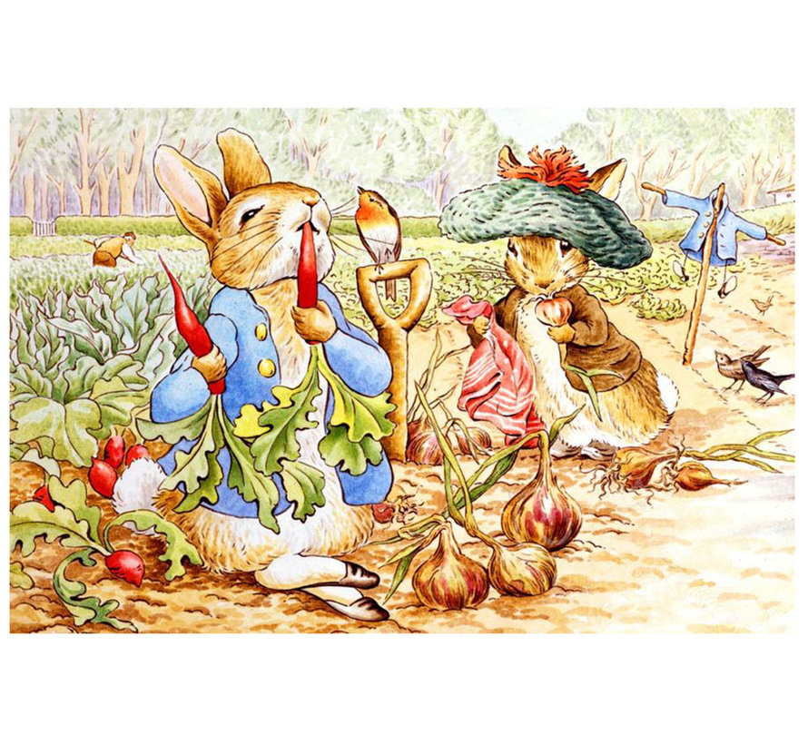 New York Puzzle Co. Peter Rabbit: Mr. McGregor's Garden Floor Puzzle 48pcs
