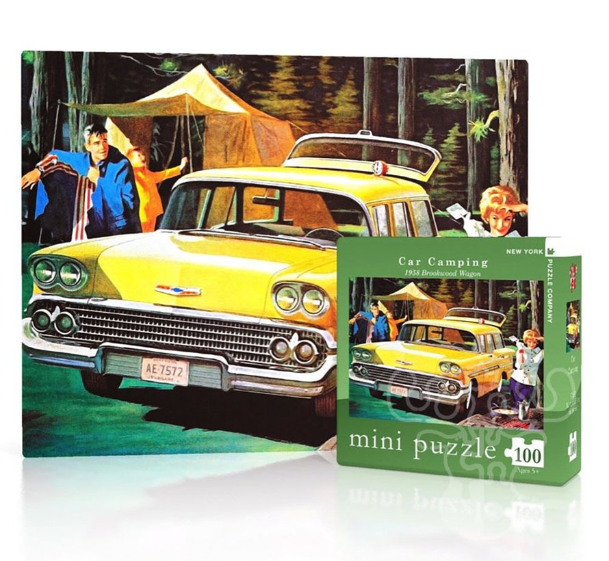 New York Puzzle Co. General Motors: Car Camping Mini Puzzle 100pcs