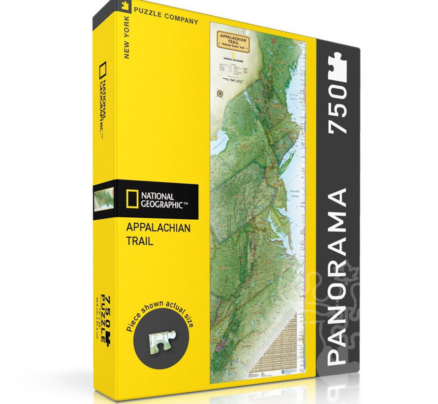 New York Puzzle Co. National Geographic: Appalachian Trail Panorama Puzzle 750pcs