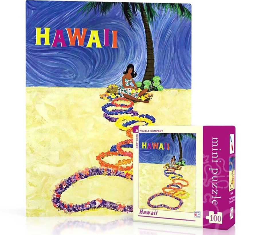 New York Puzzle Co. American Airlines: Hawaii Mini Puzzle 100pcs