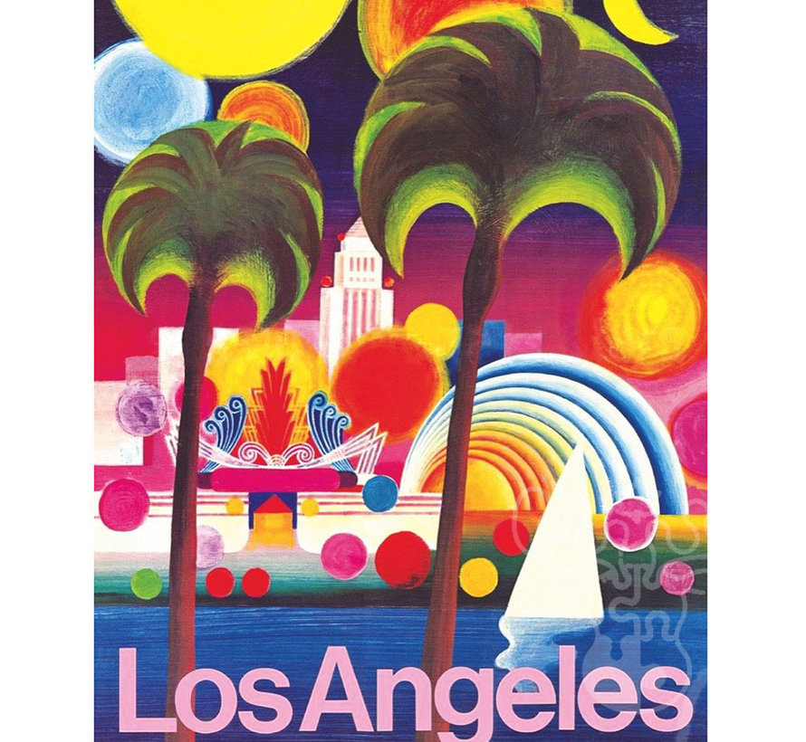 New York Puzzle Co. American Airlines: Los Angeles Mini Puzzle 100pcs