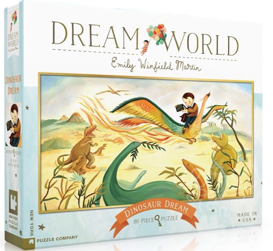 New York Puzzle Co. Dream World: Dinosaur Dream Puzzle 80pcs